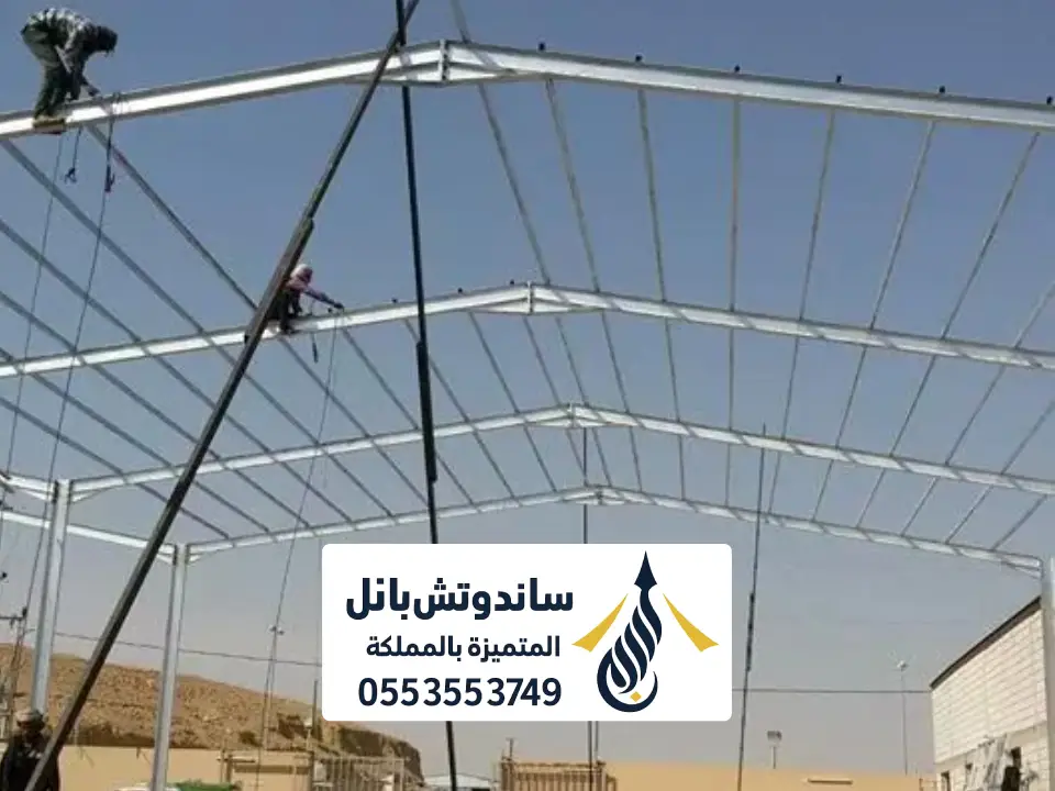 فك وتركيب حديد هناجر 